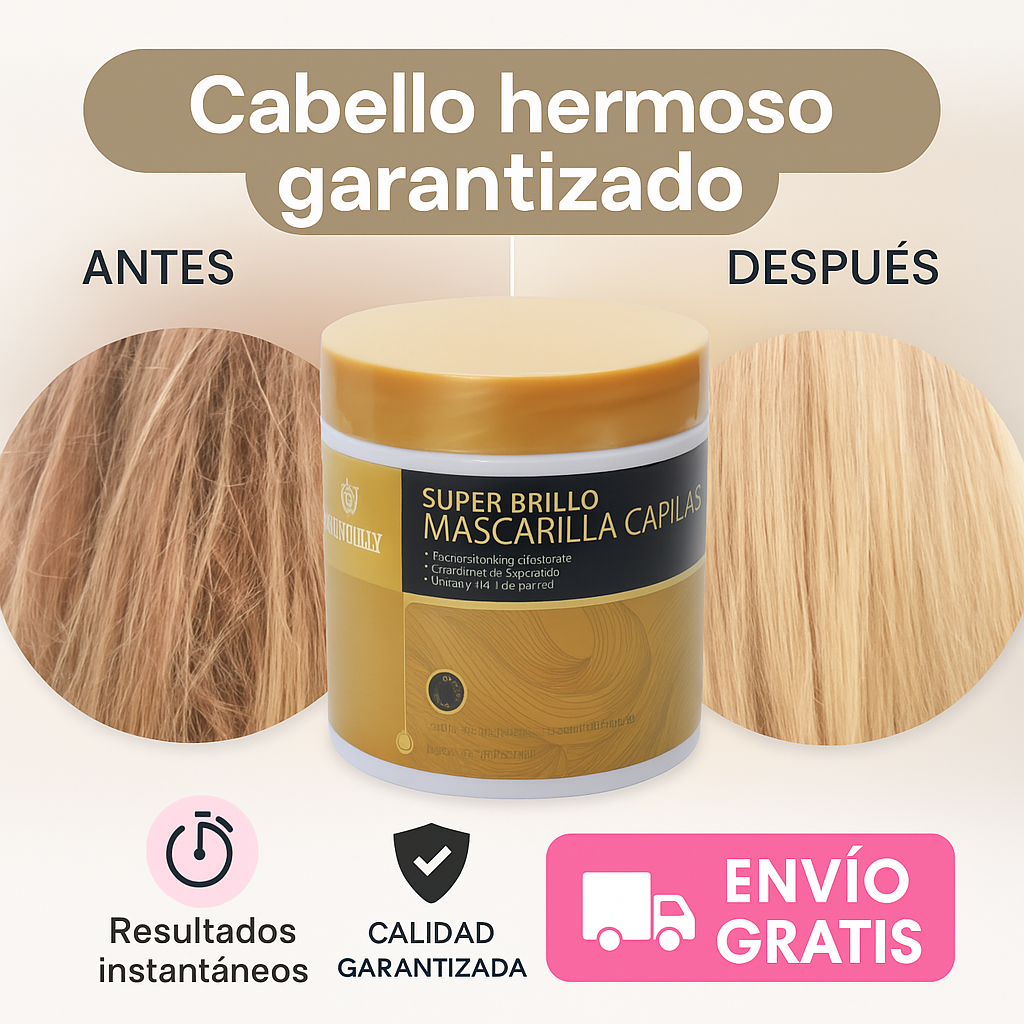 RESTAURADOR CAPILAR BRILLO INTENSO + RUTINA CAPILAR