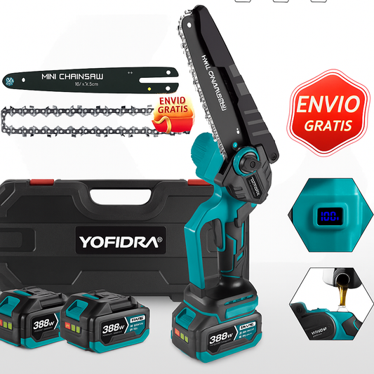 Motosierra Power-Tools Inalámbrica ( 2 baterías) + Repuestos